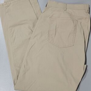 Men's Beige Casual Pants - Classic Straight Fit by Members Mark